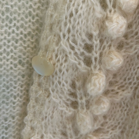 Off White Cardigan Sweater - Picture 2 of 6